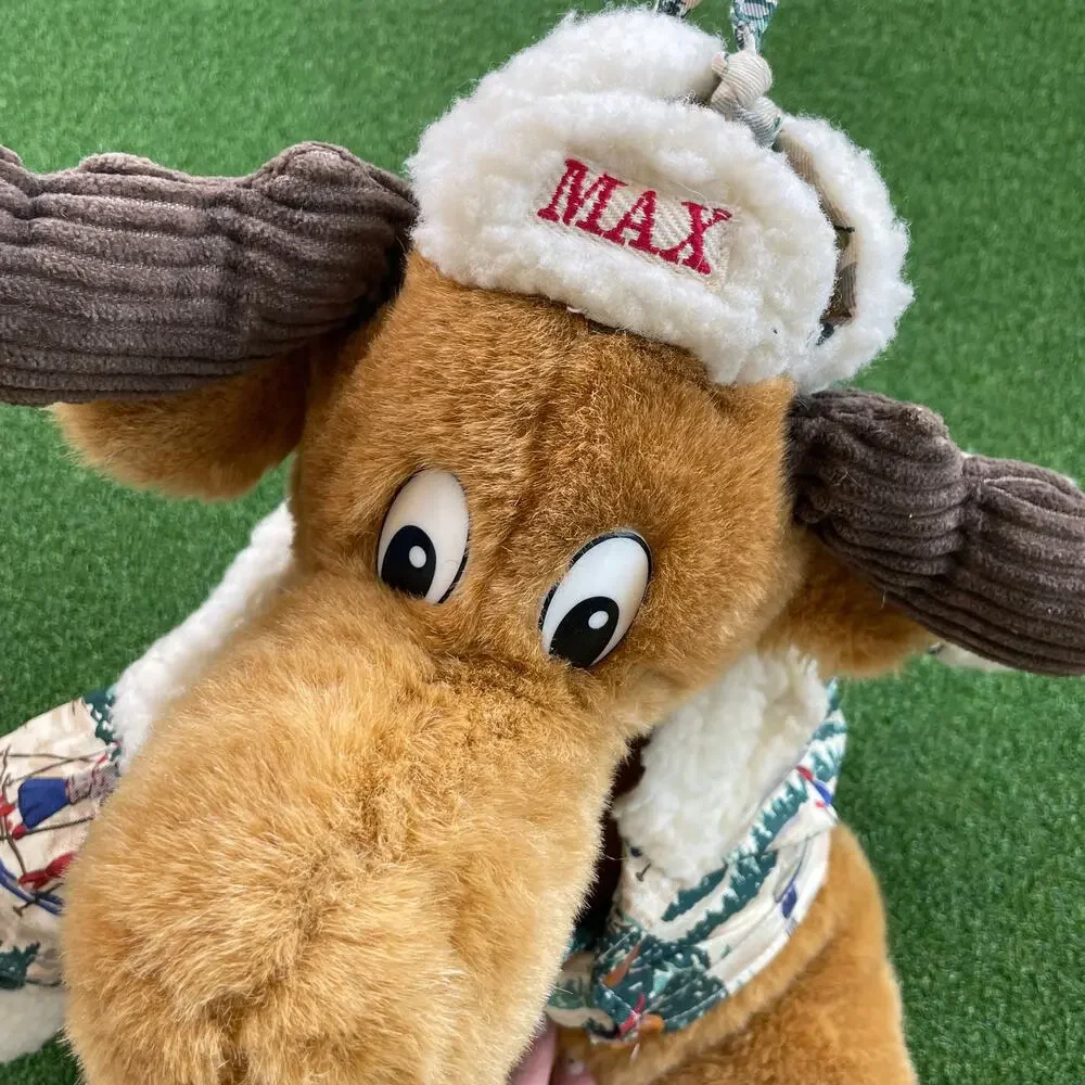 Vintage Commonwealth Toys Max the Moose Plush Stuffed Animal